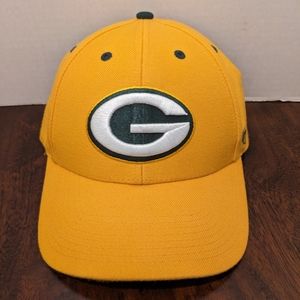 Retro Green Bay Packers Hat Baseball Cap NFL Football 47 Brand Yellow OSFA